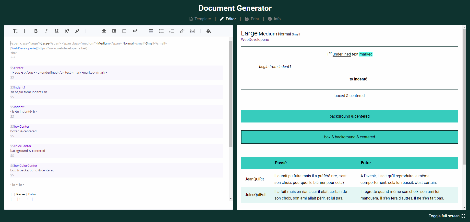 Document Generator